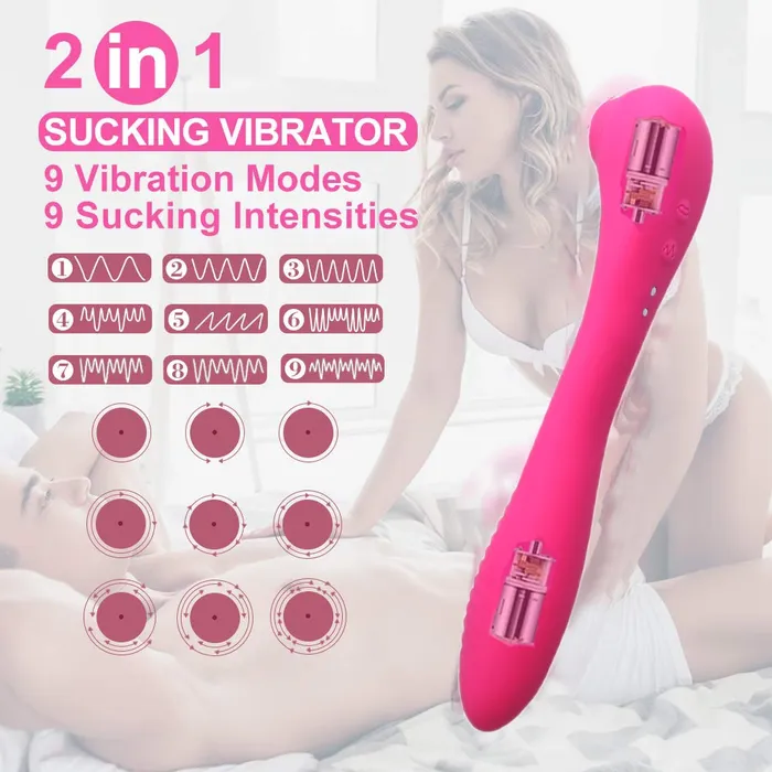 Sucking Vibrator Clitoris Stimulator Clit Nipple Sucker Tongue HT Female Sex Toys