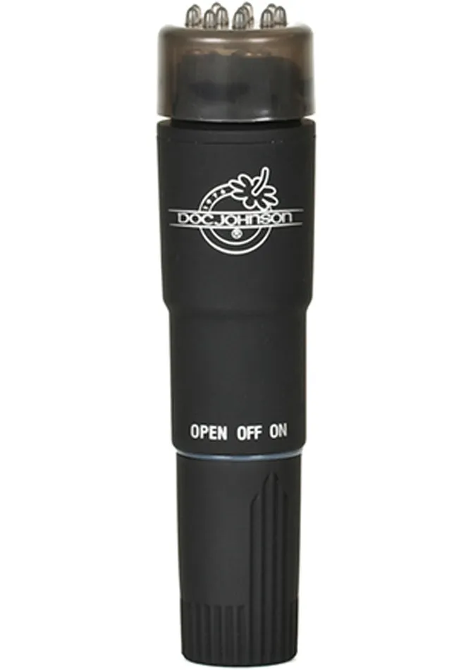 Vibrators Doc Johnson Black Magic Pocket Rocket Velvet Touch Waterproof