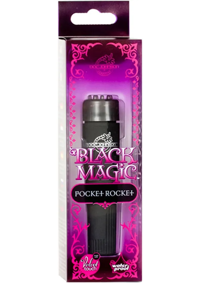 Vibrators Doc Johnson Black Magic Pocket Rocket Velvet Touch Waterproof Vibrators Doc Johnson Black Magic Pocket Rocket Velvet Touch Waterproof