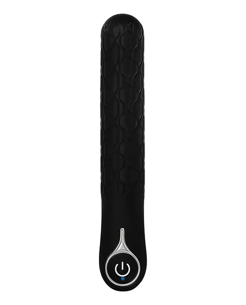Vibrators Evolved Novelties INC Evolved Quilted Love Rechargeable Vibrator Black
