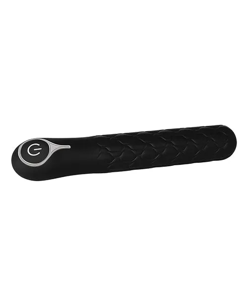 Vibrators Evolved Novelties INC Evolved Quilted Love Rechargeable Vibrator Black