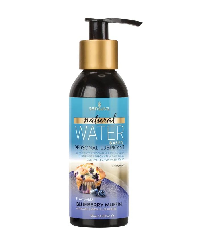 Vibrators Sensuva Valencia Naturals Sensuva Natural Water Based Personal Moisturizer 423 oz Blueberry Muffin