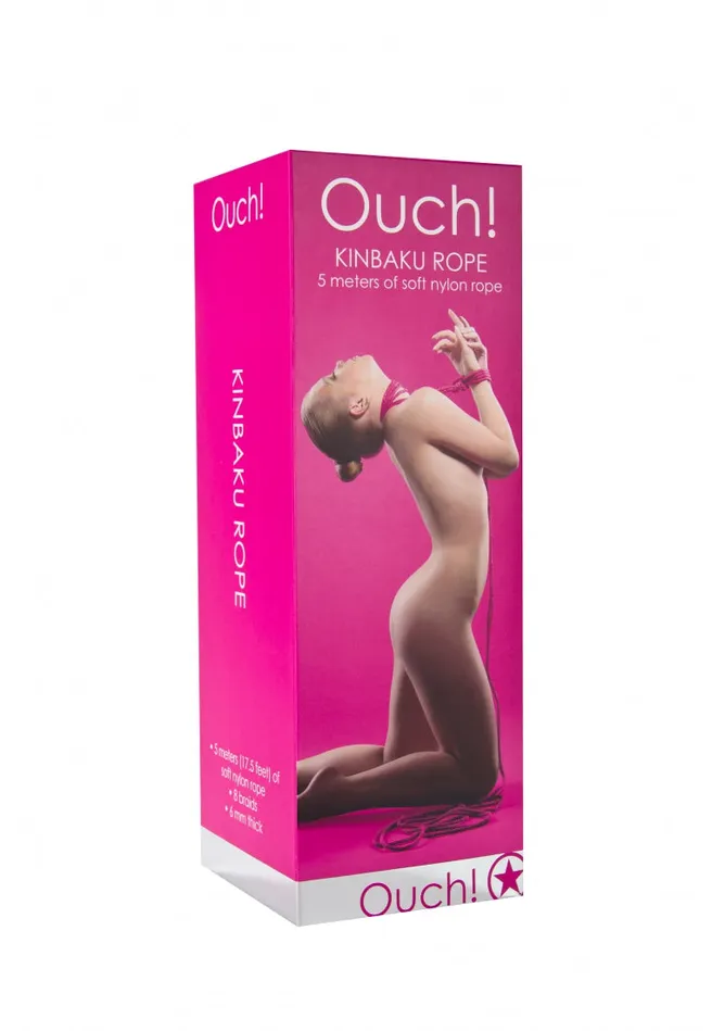 Vibrators Shots Ouch Kinbaku Rope 5m Pink