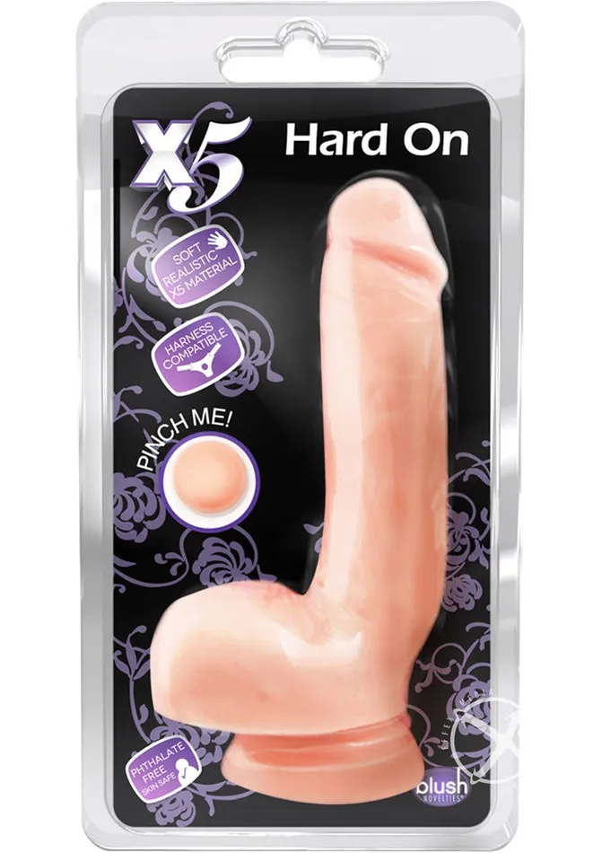 X5 Female Sex Toys X5 Hard On Dildo with Balls
