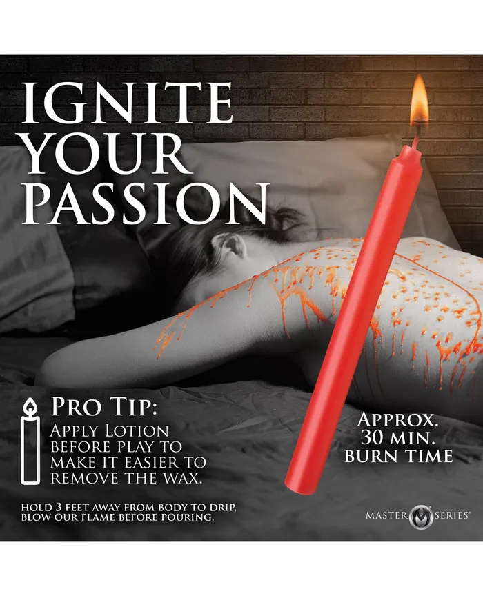 Xr LLC Male Sex Toys Master Series Drip Sensation Spoon Dip Candle Set