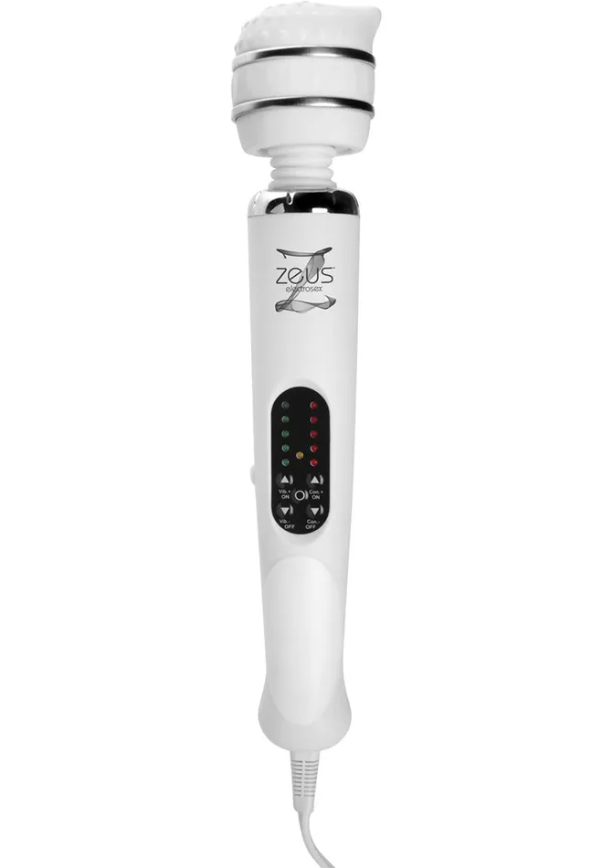 Zeus Electrosex Female Sex Toys Zeus Electrosex White Knight Electro Silicone Wand Massager Zeus Electrosex Female Sex Toys Zeus Electrosex White Knight Electro Silicone Wand Massager