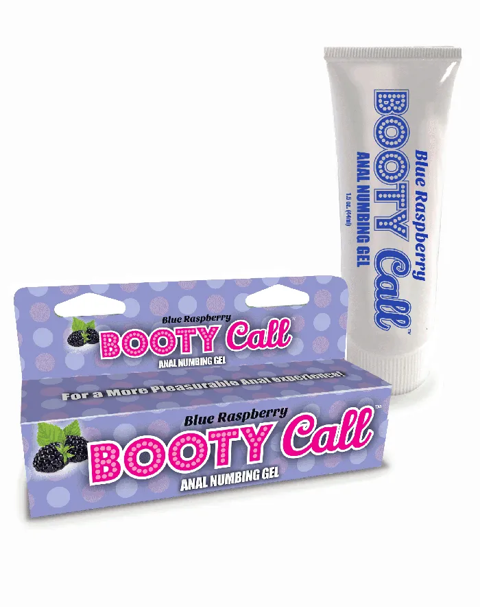 Anal Booty Call Anal Numbing Gel Blue Raspberry Little Genie