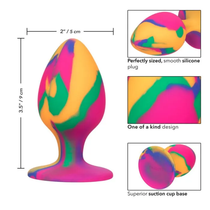 Anal Cheeky TieDye Butt Plug Large CalExotics Anal Cheeky TieDye Butt Plug Large CalExotics