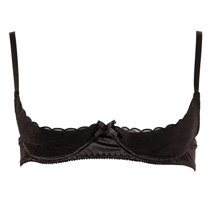 Anal Cottelli Lingerie Cottelli Half Cup Bra Black Anal Cottelli Lingerie Cottelli Half Cup Bra Black
