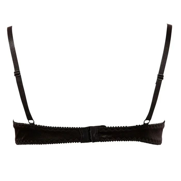 Anal Cottelli Lingerie Cottelli Half Cup Bra Black Anal Cottelli Lingerie Cottelli Half Cup Bra Black