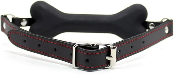 Anal LOVE IN LEATHER Love In Leather Silicone Dog Bone Black