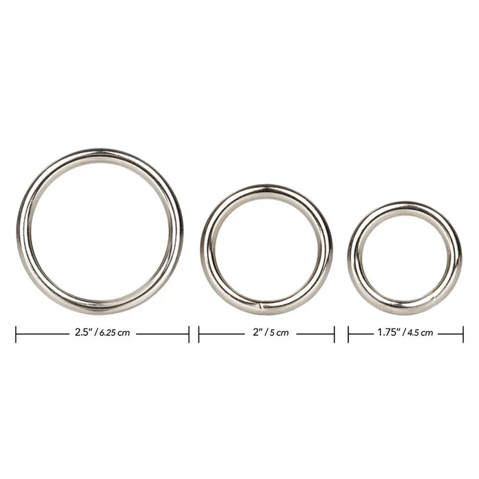 CalExotics Anal Silver Ring Set 3 Pieces CalExotics Anal Silver Ring Set 3 Pieces