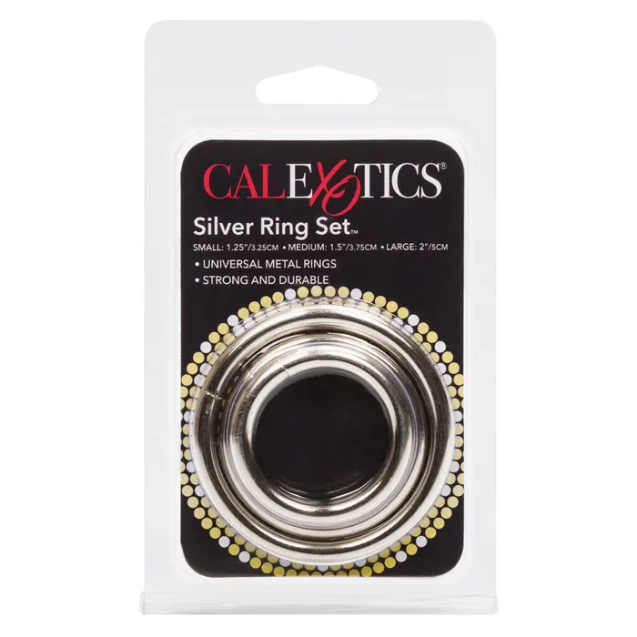 CalExotics Anal Silver Ring Set 3 Pieces CalExotics Anal Silver Ring Set 3 Pieces