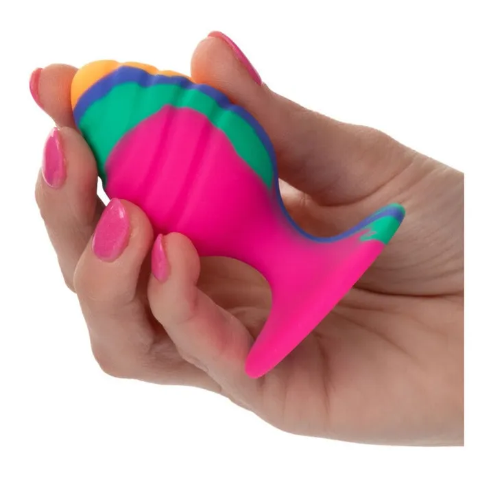CalExotics Cheeky Swirl TieDye Butt Plug Medium Male Sex Toys CalExotics Cheeky Swirl TieDye Butt Plug Medium Male Sex Toys