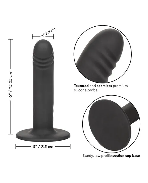 California Exotic Novelties Anal Boundless 6 In Ridged Probe Black