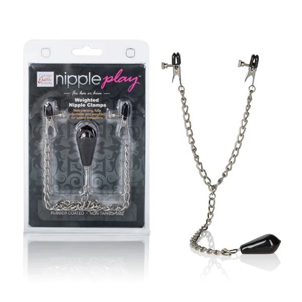 California Exotic Novelties Couples Nipple Play Weighted Nipple Clamps