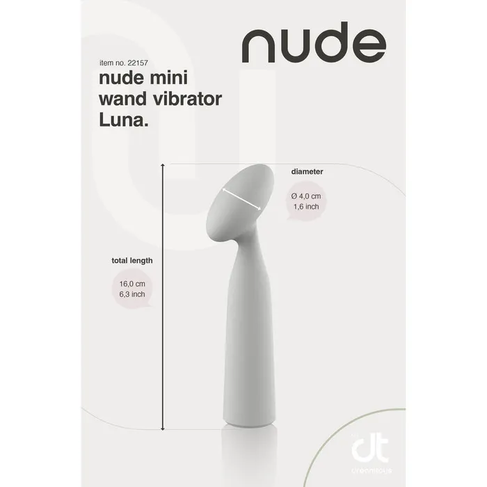Dream Toys Female Sex Toys Nude Luna Mini Wand Vibrator Green Dream Toys Female Sex Toys Nude Luna Mini Wand Vibrator Green