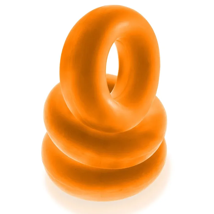 Fat Willy 3Pack Jumbo Cockring Orange Oxballs Enhancers