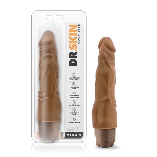 Female Sex Toys Blush Novelties Dr Skin Cockvibe 4 Mocha