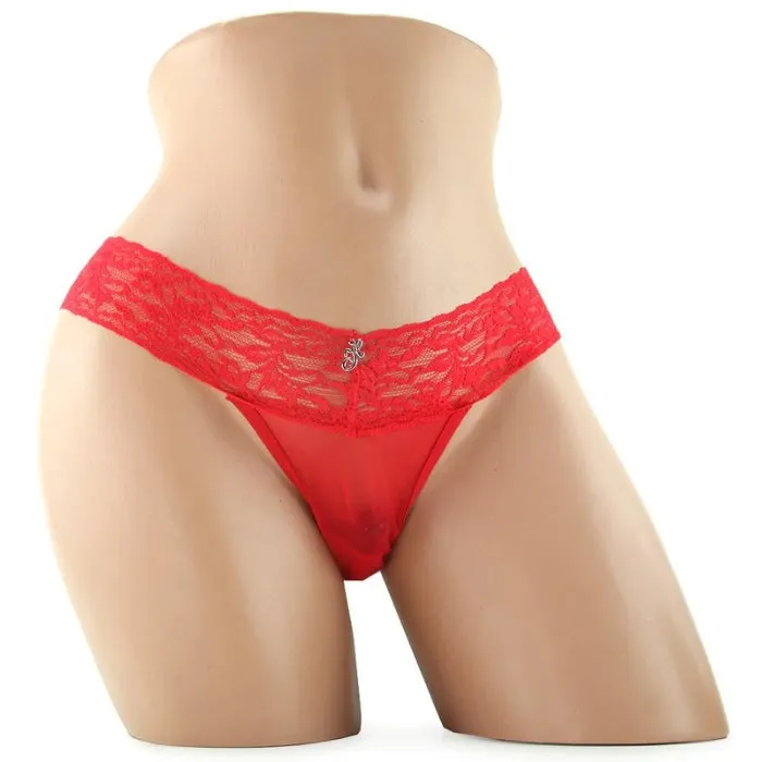 Female Sex Toys Hustler Panty Vibrator with Panties Red ML WIL