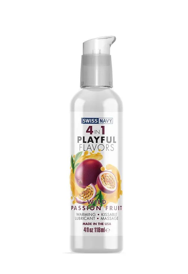 Female Sex Toys SWISS NAVY 4 In 1 Playful Wild Passion Fruit