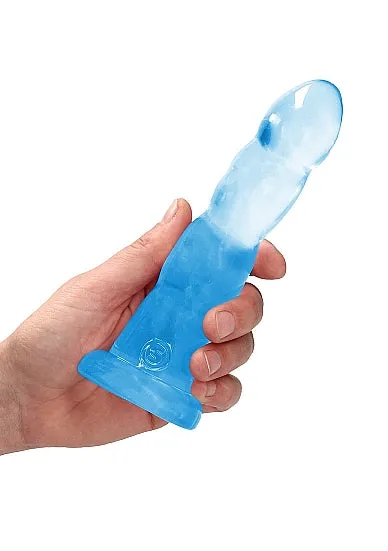 Realrock Non Realistic Dildo W Suction Cup 7in Blue SHOTS AMERICA Female Sex Toys Realrock Non Realistic Dildo W Suction Cup 7in Blue SHOTS AMERICA Female Sex Toys