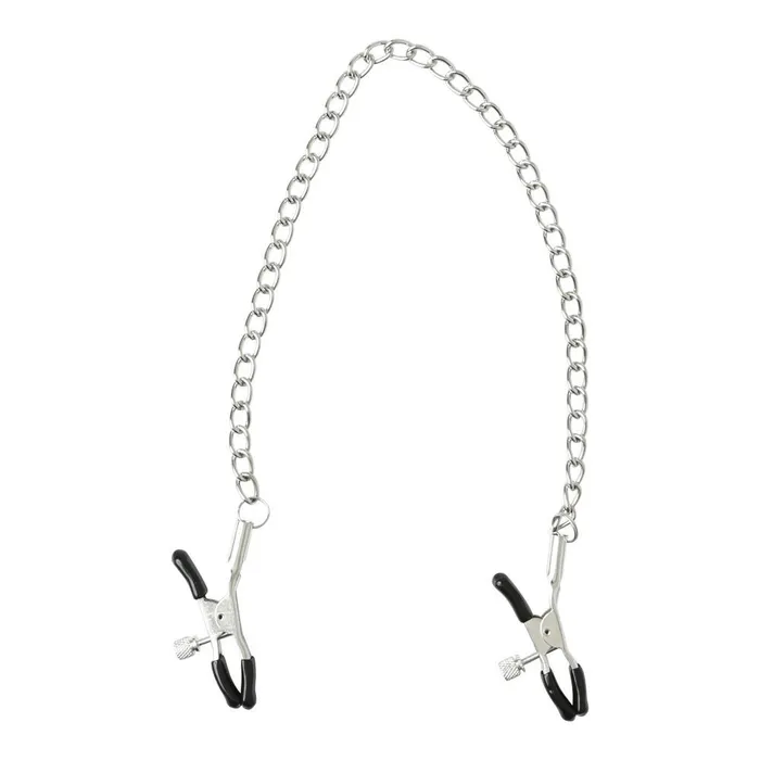 Sex Mischief Chained Nipple Clamps Sport Sheets Couples
