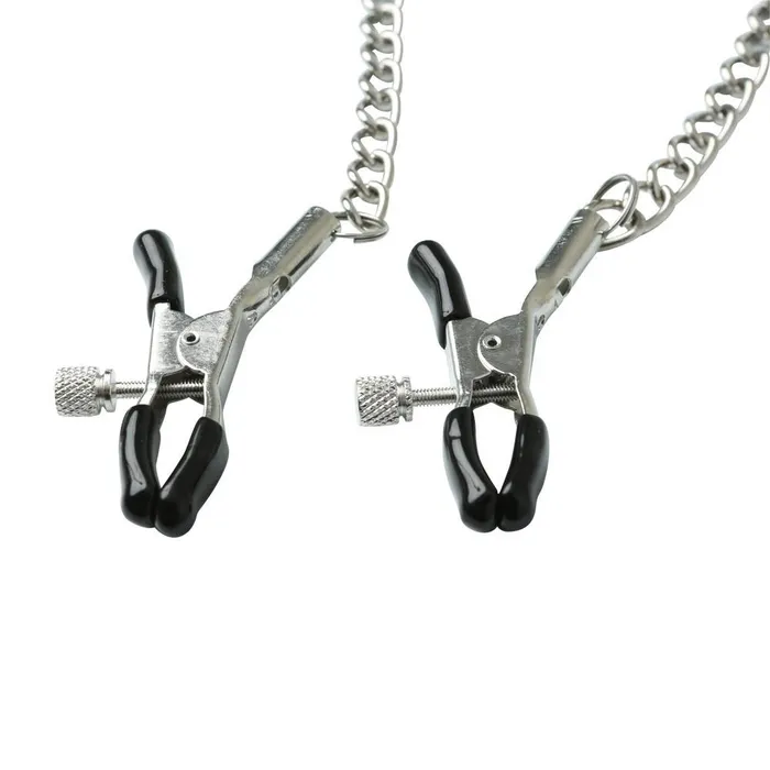 Sex Mischief Chained Nipple Clamps Sport Sheets Couples
