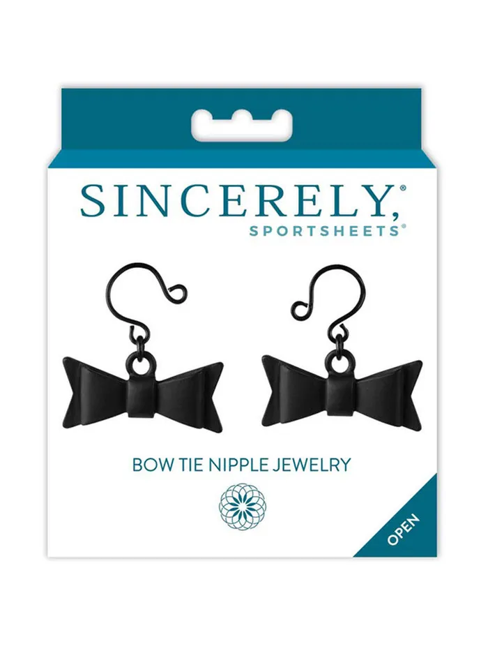 Sincerely Bow Tie Nipple Jewelry SPORTSHEETS Nipple Clitoral Toys