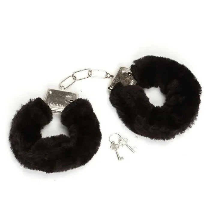 STR Anal DreamsToys Fluffy Handcuffs Black