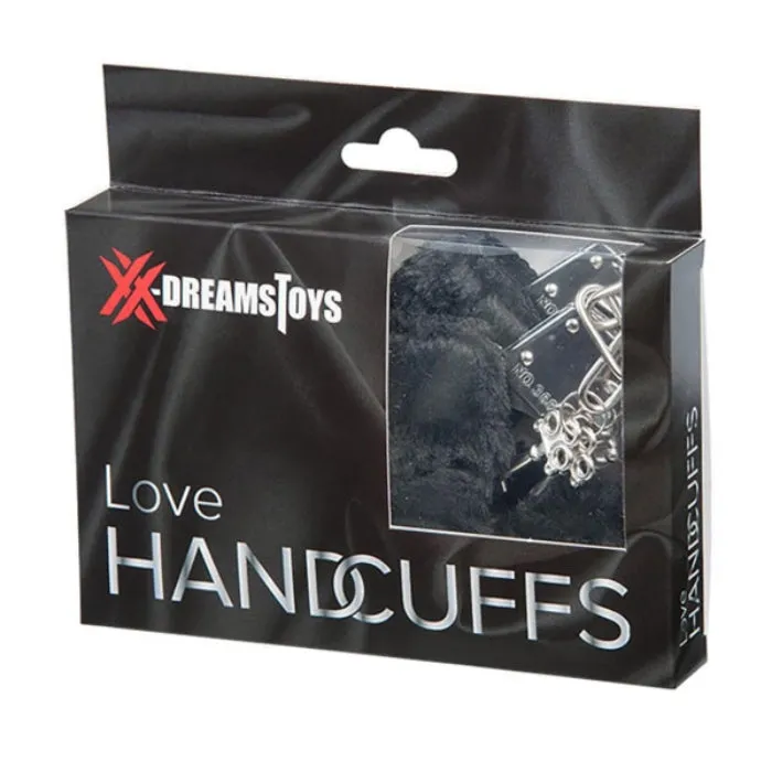 STR Anal DreamsToys Fluffy Handcuffs Black