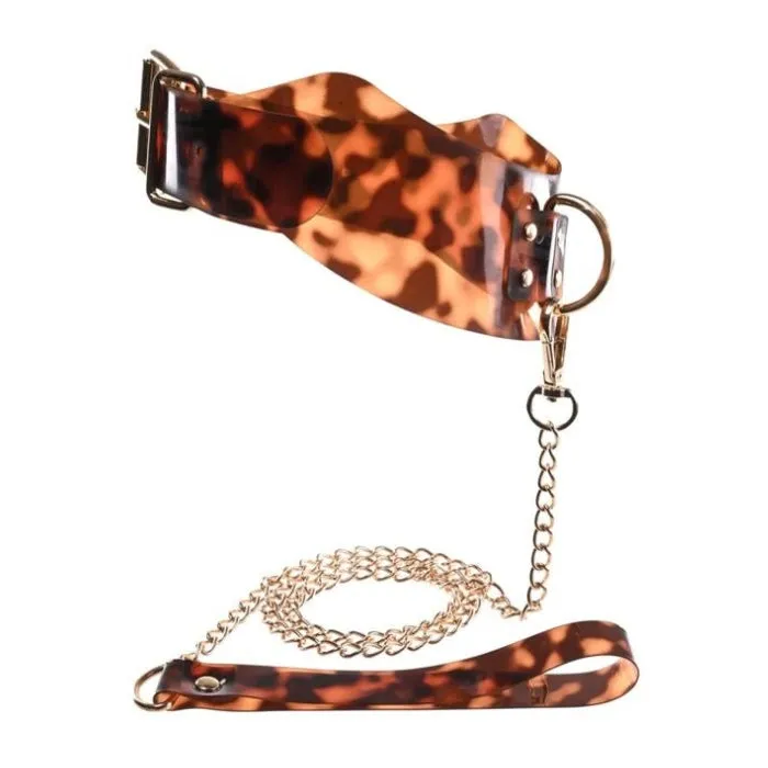 Vibrators HOL Sportsheets Sincerely Collar Leash Amber