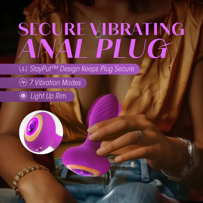Blush Anal Oh My Gem Charm Plug Amethyst Purple