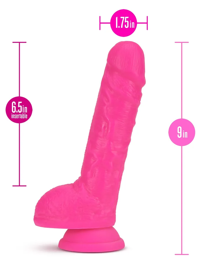 Blush Novelties Dildos Neo 9 Inch Dual Density Dildo Neon Pink Blush Novelties Dildos Neo 9 Inch Dual Density Dildo Neon Pink
