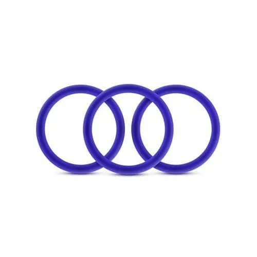 Blush Novelties Female Sex Toys Performance Vs3 Pure Premium Silicone Cockrings Large Indigo Blush Novelties Female Sex Toys Performance Vs3 Pure Premium Silicone Cockrings Large Indigo