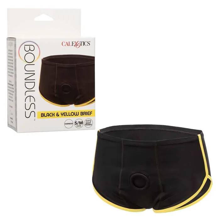 Boundless Black and Yellow Brief Smallmedium Blackyellow CalExotics Anal Boundless Black and Yellow Brief Smallmedium Blackyellow CalExotics Anal