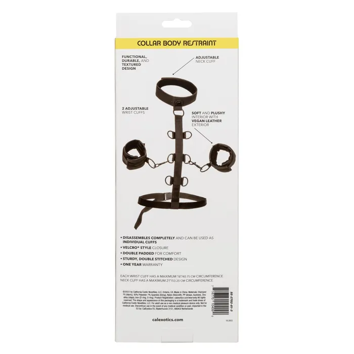 Boundless Collar Body Restraint Black CalExotics Anal Boundless Collar Body Restraint Black CalExotics Anal
