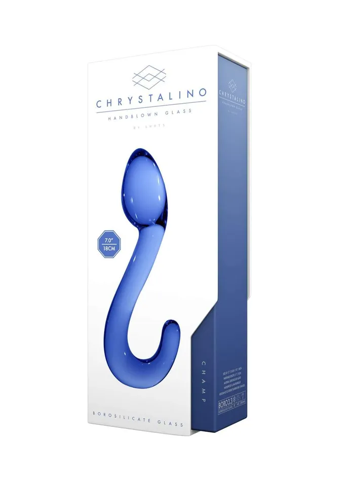 Chrystalino Champ Blue Shots Chrystalino Vibrators