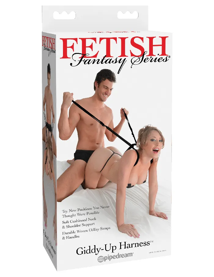 Couples Pipedream Fetish Fantasy Series GiddyUp Harness Black
