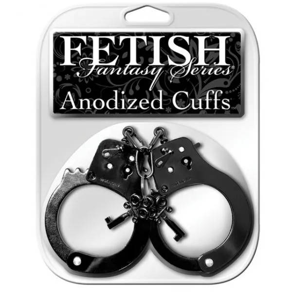 Couples Pipedream Products Fetish Fantasy Anodized Cuffs Black