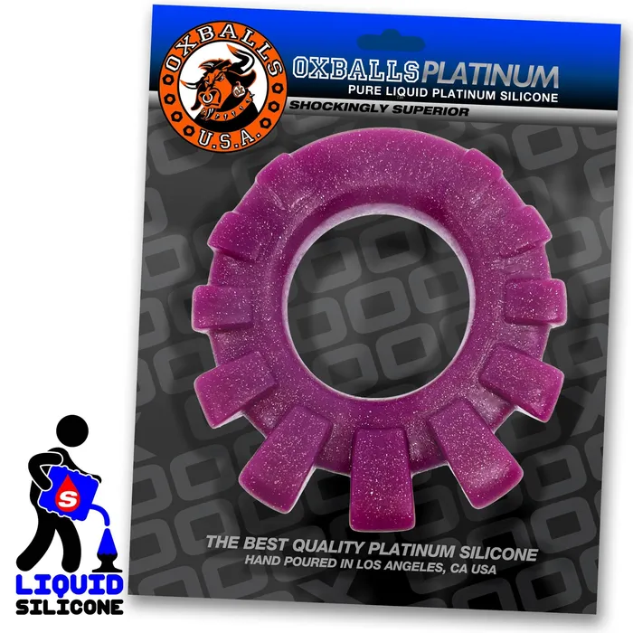 Dildos Oxballs CockLug Lugged Cockring Plum Dildos Oxballs CockLug Lugged Cockring Plum