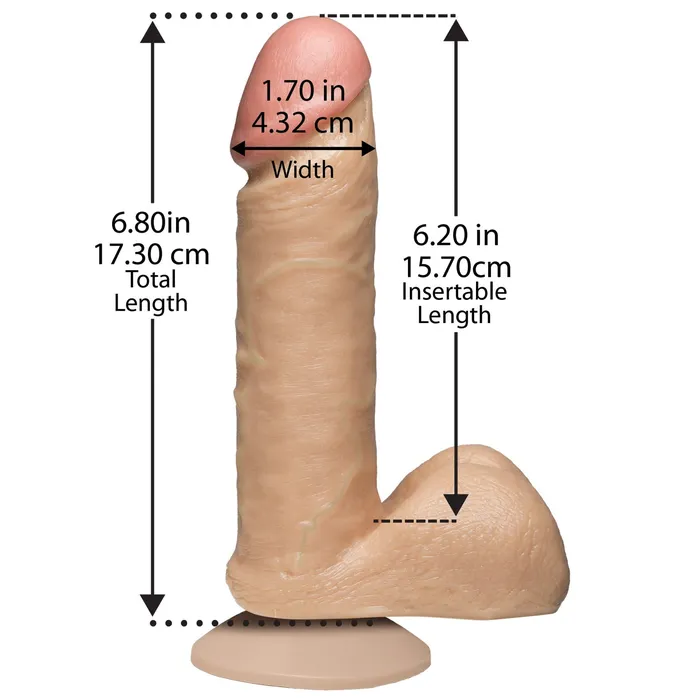 Doc Johnson 6 Realistic Cock With Balls Female Sex Toys