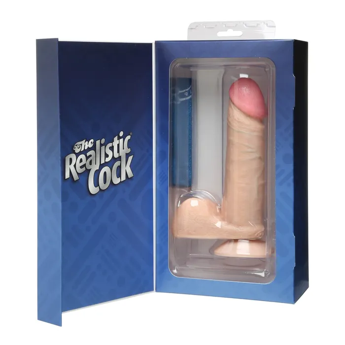 Doc Johnson 6 Realistic Cock With Balls Female Sex Toys