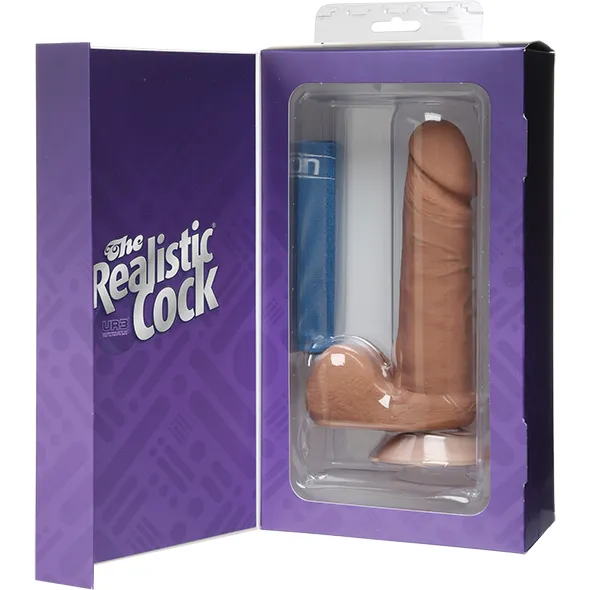 Doc Johnson 6 Realistic Cock With Balls Female Sex Toys