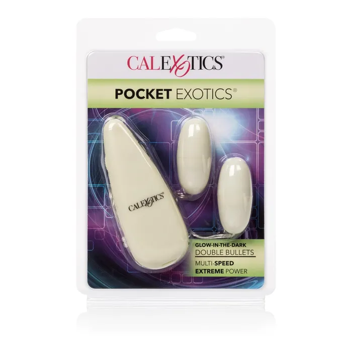 Female Sex Toys CalExotics GlowintheDark Pocket Exotics Vibrating Glowing Double Bullets Female Sex Toys CalExotics GlowintheDark Pocket Exotics Vibrating Glowing Double Bullets