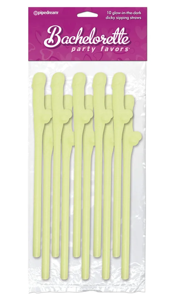 Female Sex Toys Pipedream Bachelorette Party Favors Dicky Sipping Straws GlowintheDark 10 Piece Female Sex Toys Pipedream Bachelorette Party Favors Dicky Sipping Straws GlowintheDark 10 Piece