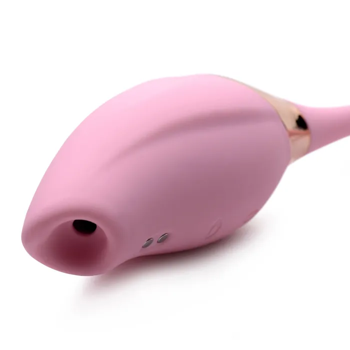 Female Sex Toys XR Brands inmi Shegasm 8x Tandem Plus Silicone Suction Clit Stimulator and Egg Female Sex Toys XR Brands inmi Shegasm 8x Tandem Plus Silicone Suction Clit Stimulator and Egg
