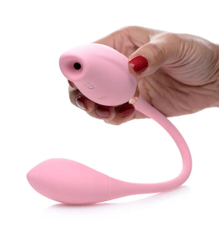 Female Sex Toys XR Brands inmi Shegasm 8x Tandem Plus Silicone Suction Clit Stimulator and Egg Female Sex Toys XR Brands inmi Shegasm 8x Tandem Plus Silicone Suction Clit Stimulator and Egg