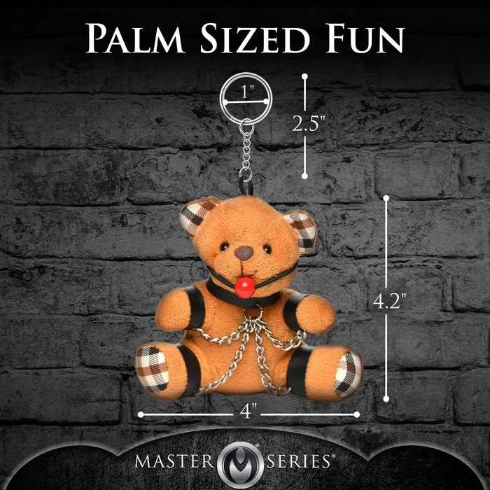 Gagged Teddy Bear Keychain XR Brands Master Series Vibrators Gagged Teddy Bear Keychain XR Brands Master Series Vibrators