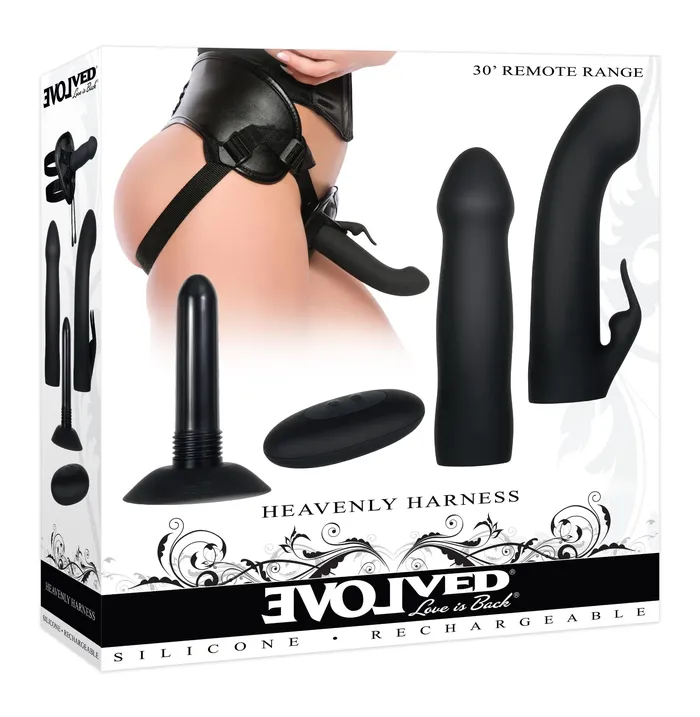 Heavenly Harness Black Evolved Novelties Anal Heavenly Harness Black Evolved Novelties Anal